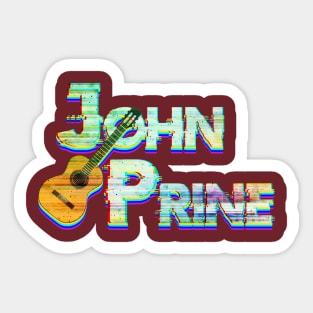 Glitch john prine Sticker